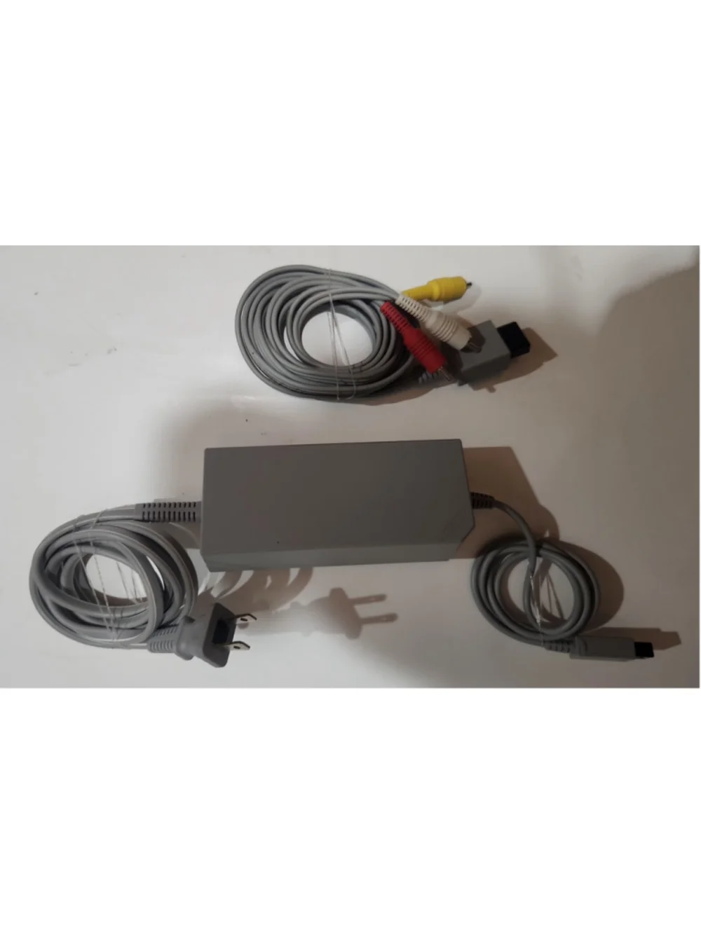 OEM Nintendo Wii RVL-002 AC Adapter AV Cable Sensor Bar Bundle New